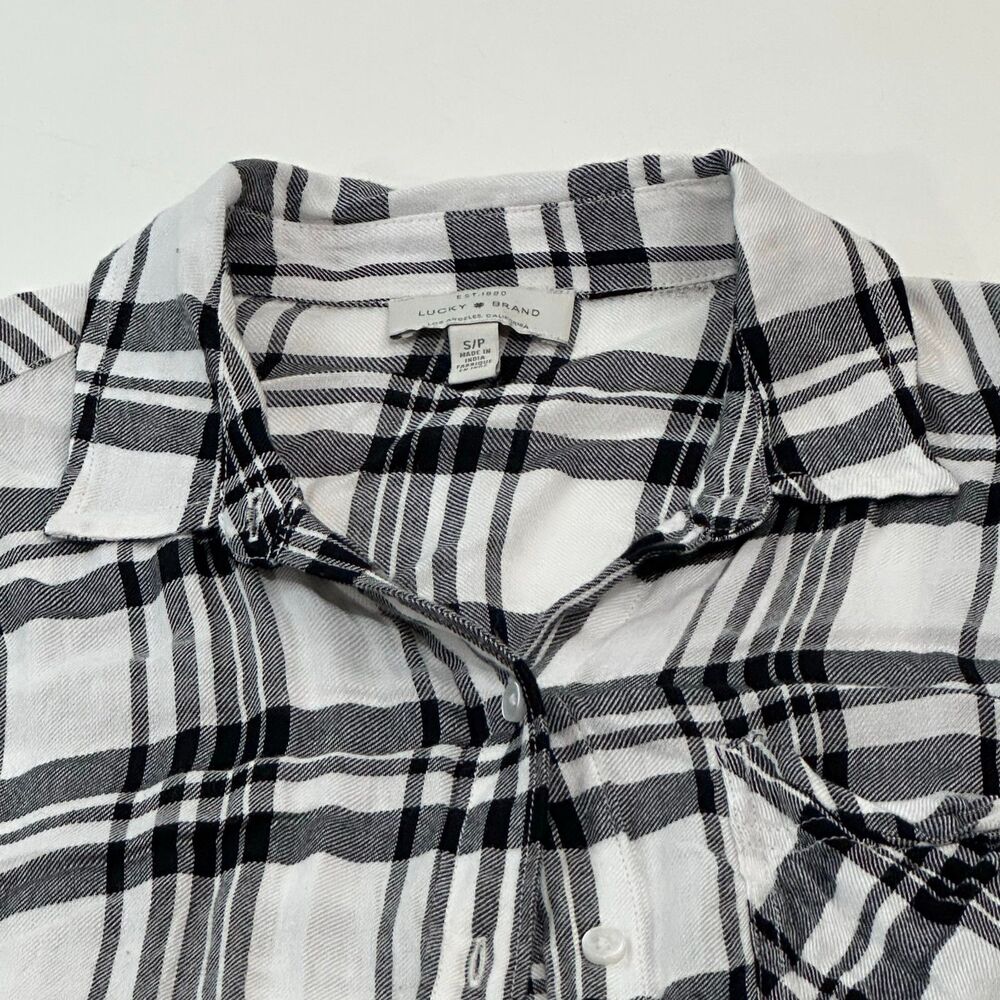 Lucky Brand Women's Long Sleeve Button Up Shirt, Plaid, Size S
